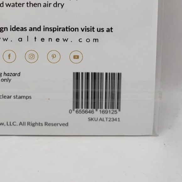 Tall Alphabet Altenew Clear Unmounted Craft Stamps - Picture 5 of 5